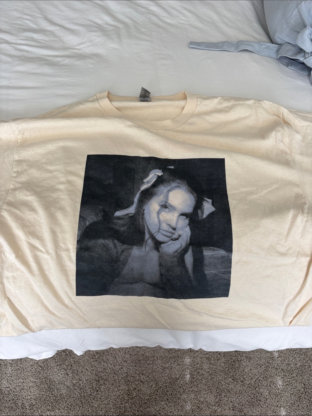 Lana del Rey Merch.  Cream T-Shirt